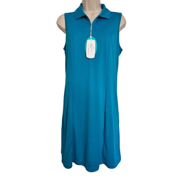 Greg Norman Golf Dress Size Medium Performance Play Dry $80 Stretchy Pockets - Picture 1 of 9